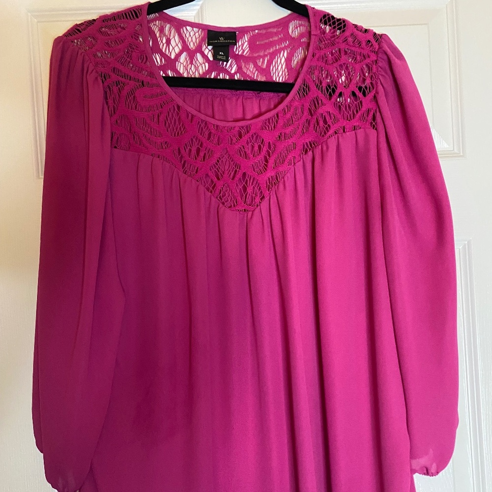 Brand New Worthington Pink 3/4 Sleeved Blouse